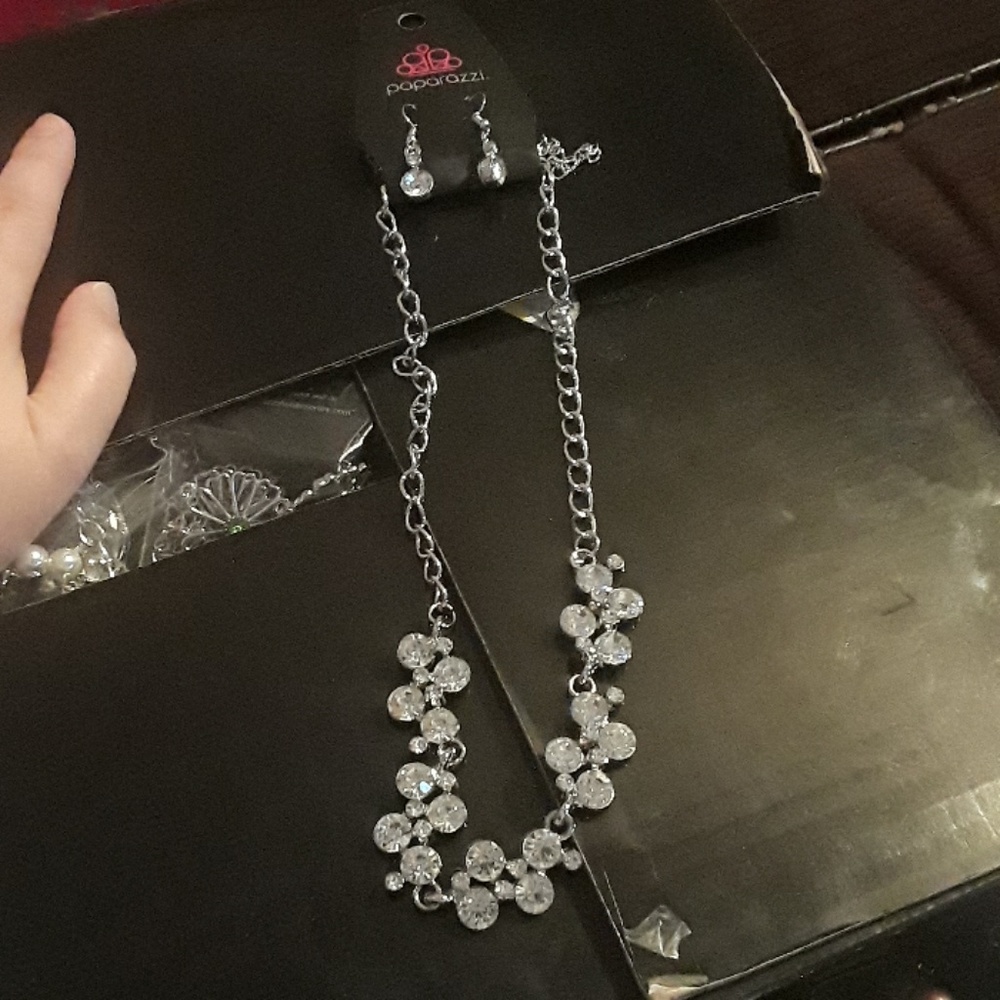 Necklace and earrings